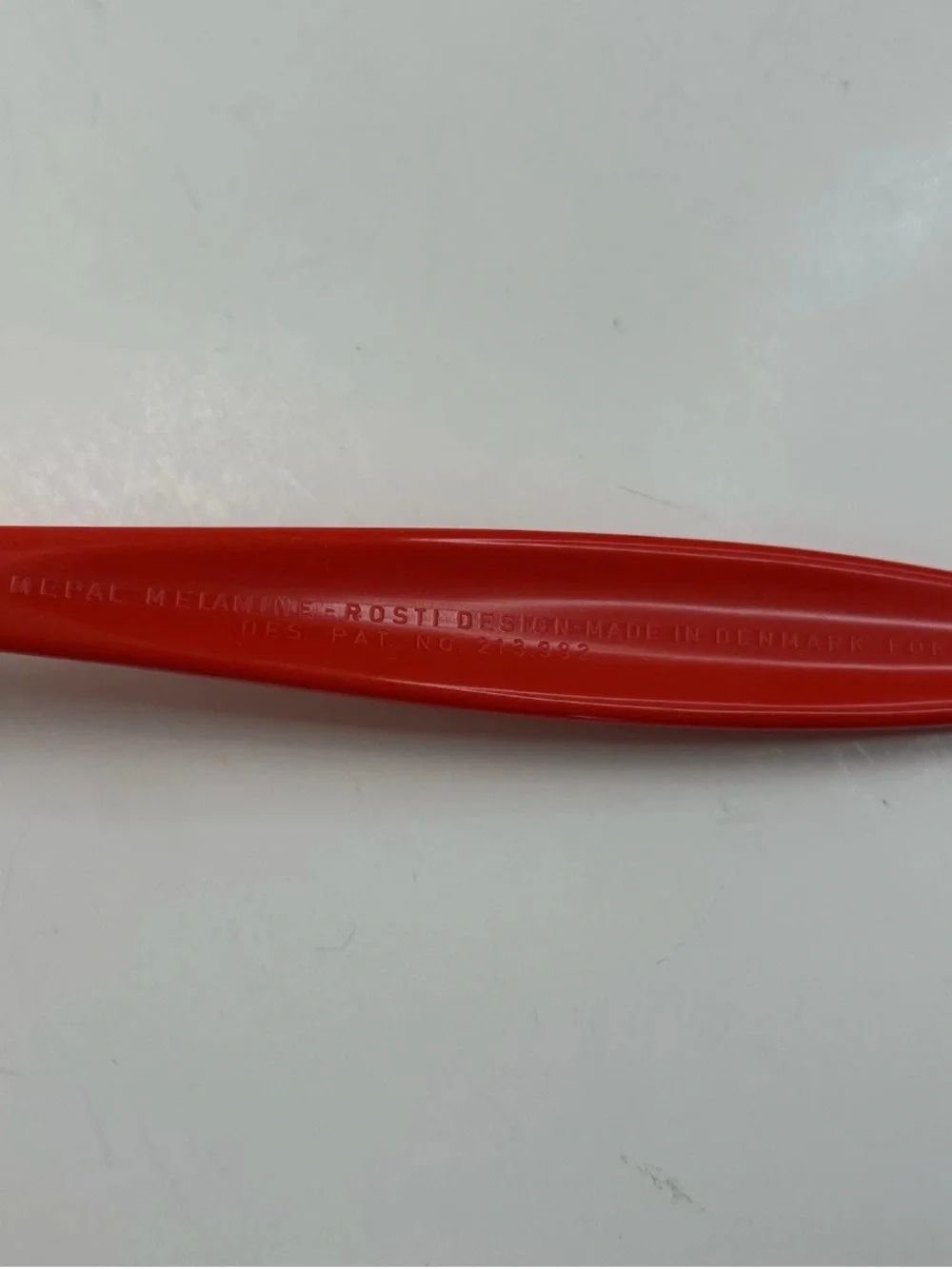 Mepal Rosti Design Melamine Vtg Serving Fork Red 2530 Hutzler Denmark 12” Retro